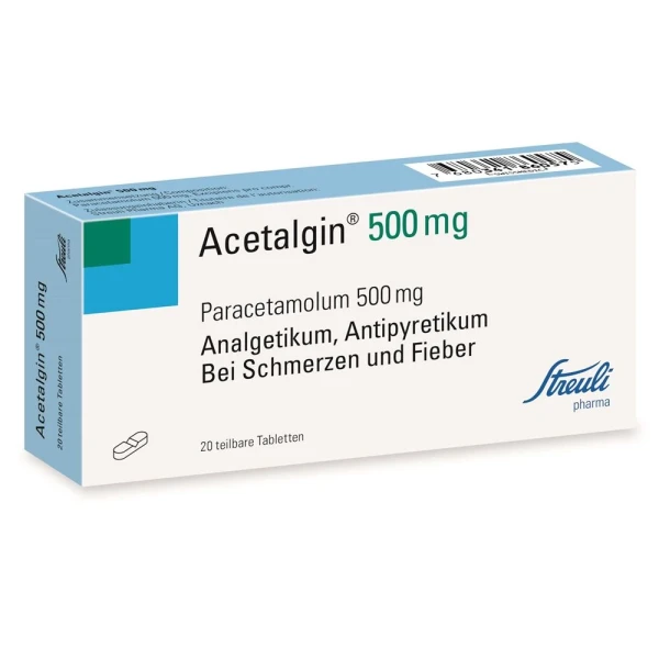 ACETALGIN TABL 500 MG 20 STK