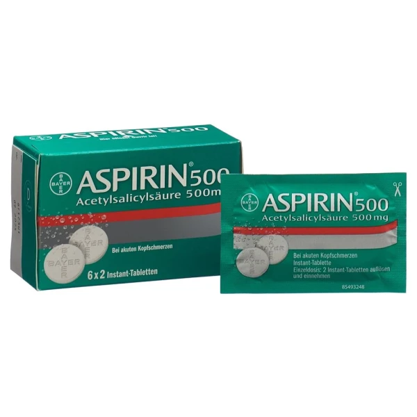 ASPIRIN BRAUSETABL 500 MG 6 BTL 2 STK