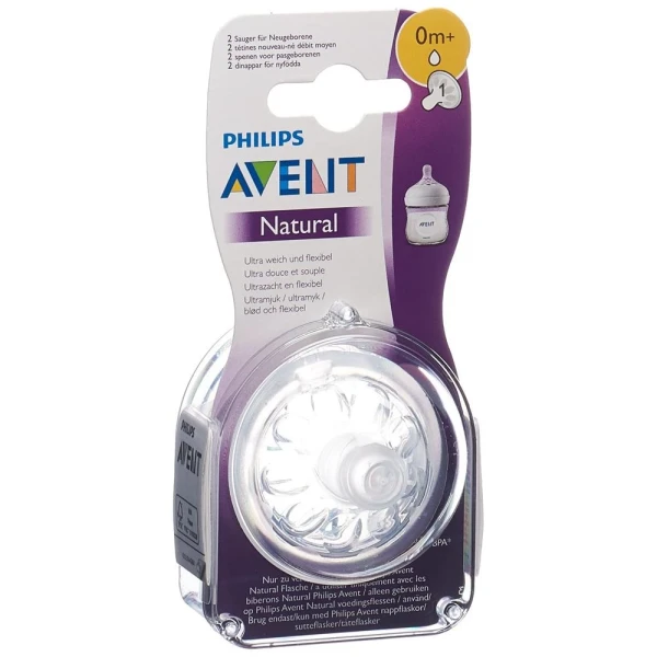 AVENT PHILIPS NATURAL SAUGER 1 0M 2 STK