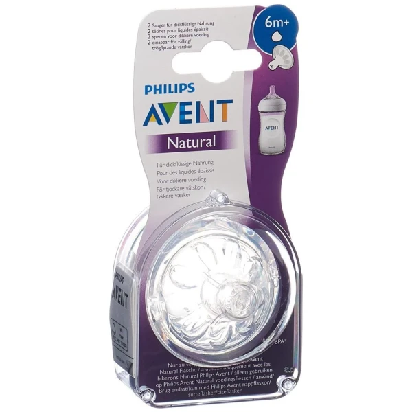 AVENT PHILIPS NATURAL SAUGER 6M+ 2 STK