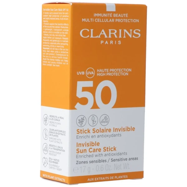 CLARINS SOLAIRE PROTECTION VIS SPF50+ ST
