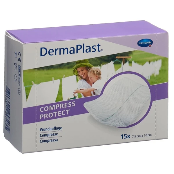 DERMAPLAST Compress Protect 7.5x10cm 15